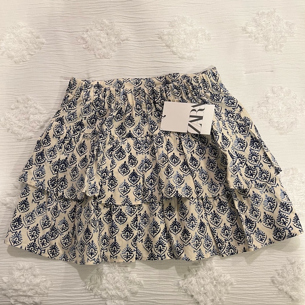 ZARA high waisted mini skirt